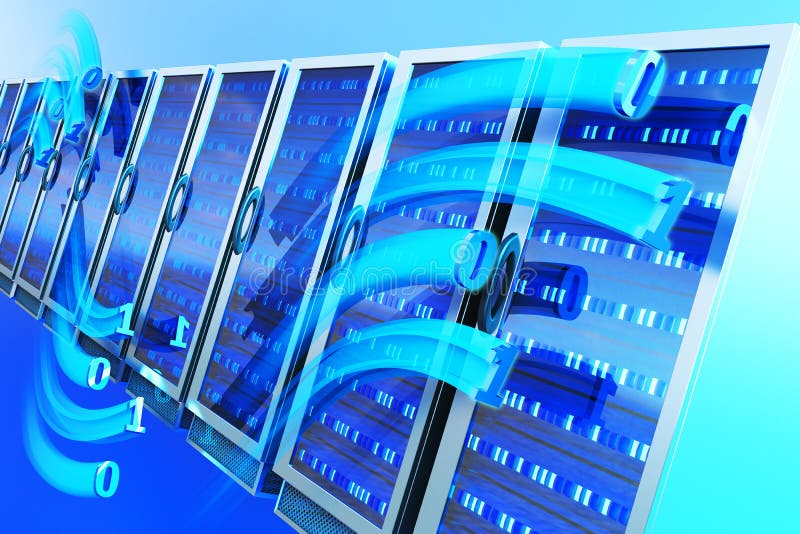 Data hosting concept royalty free illustration Data hosting concept royalty free illustration