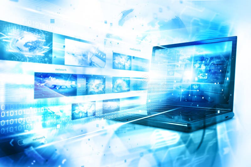 Data management technology stock photo