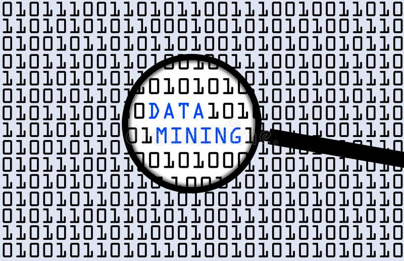 Data mining stock illustration Data mining stock illustration