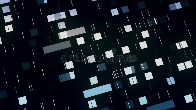 Data mining, abstracted moving squares background