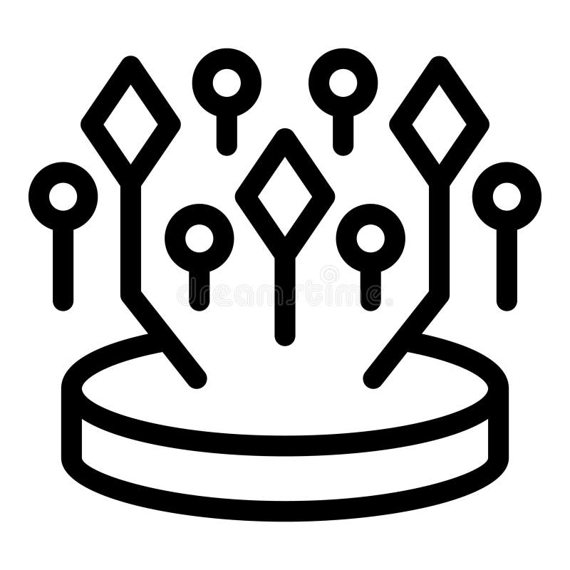 Data mining concept with data connecting to a platform stock illustration