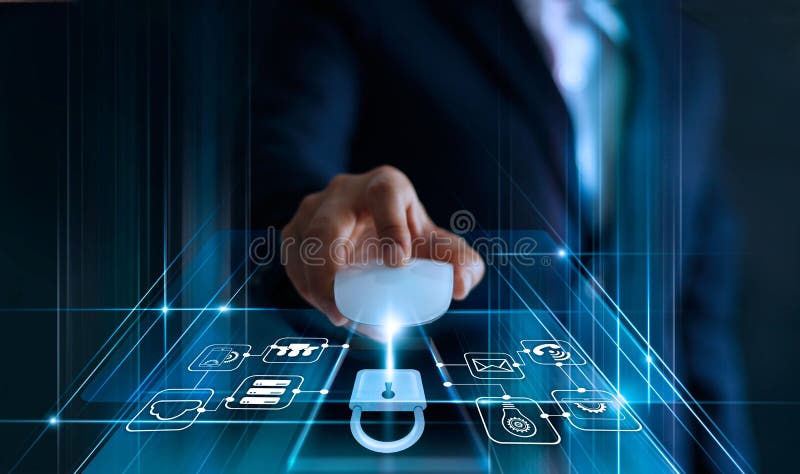 Data protection concept. GDPR. EU. Cyber security. royalty free stock images