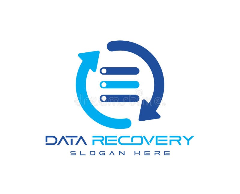 Data recovery, data recovery logo, Data, logo vector illustration