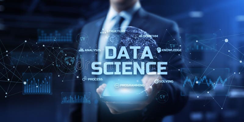 Data Science. Big Data Analysis, Internet and Technology Concept Stock ...