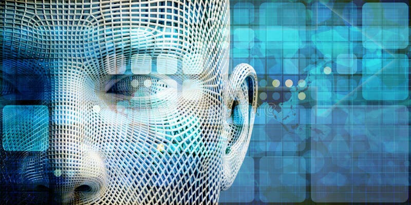 Data Science Machine Learning royalty free illustration