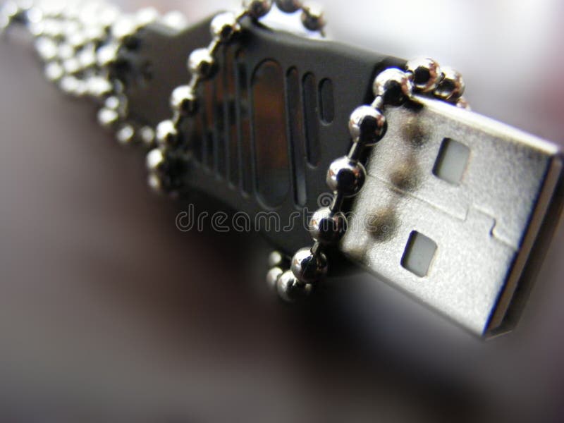 A chained-up USB cable to symbolize data security. Usb data transfer stock images, royalty-free photos and pictures