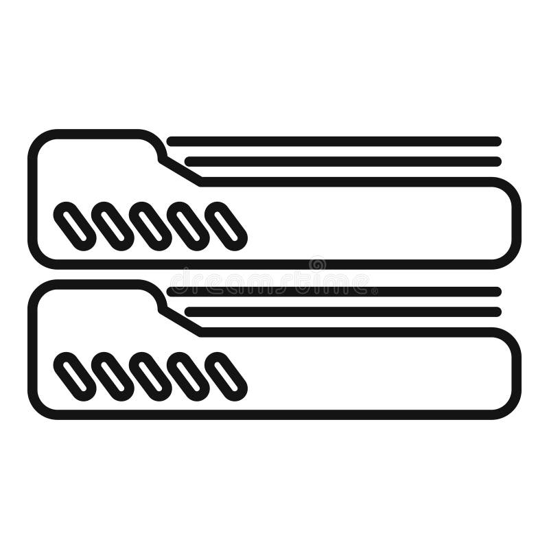 Data server icon showing digital information storage vector illustration