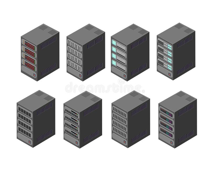 Data server network royalty free illustration