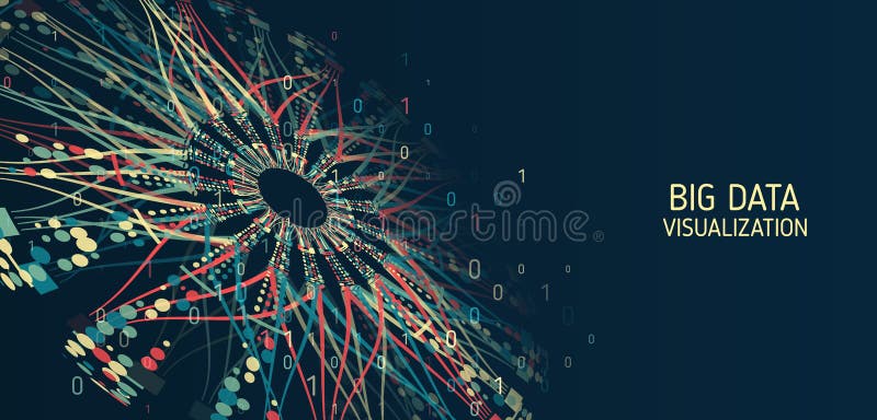 Data Sorting Process. Big Data Stream Futuristic Infographics. File ...