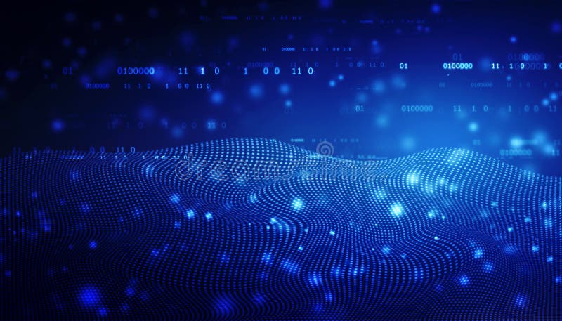 Data technology background. Abstract background. Connecting dots and lines on dark background stock photo