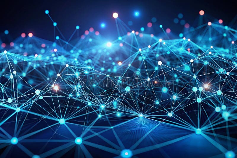 Data technology background. Abstract background. Connecting dots and lines on dark background. vector illustration