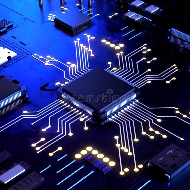 Data technology background. Abstract background. Connecting dots and lines on dark background stock illustration