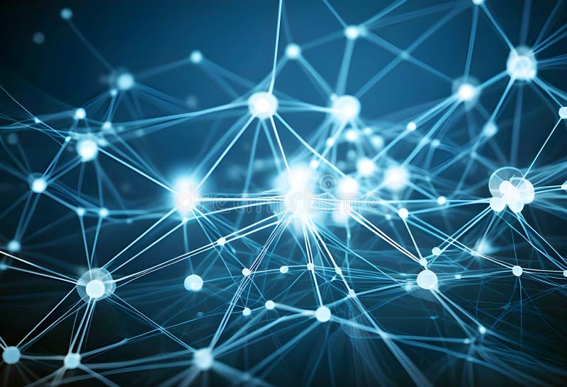 Data technology background. Abstract background. Connecting dots and lines on dark background. 3D rendering. 4k stock illustration