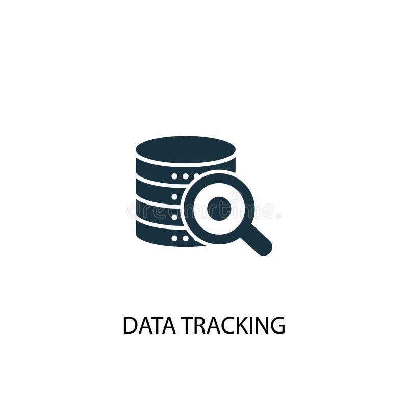 Data tracking icon. Simple element royalty free illustration
