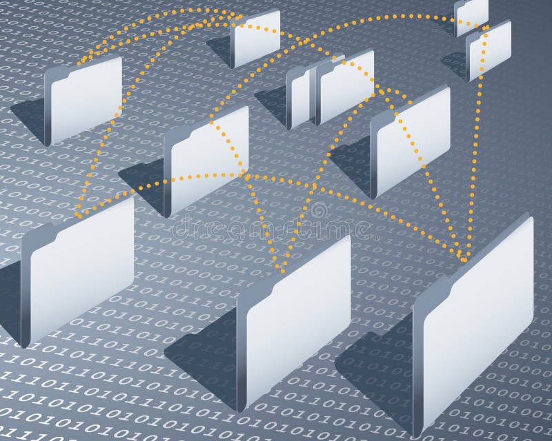 Vettore di computer, per il trasferimento dei dati e delle reti.