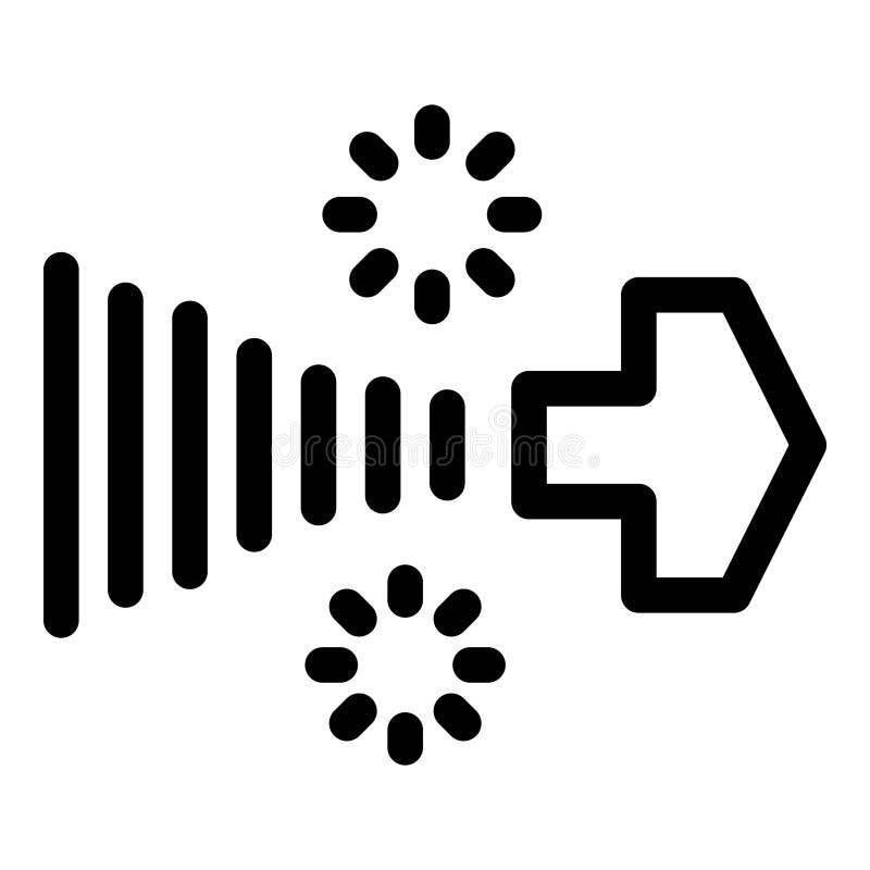 Data transferring with loading icon in bold line style royalty free illustration