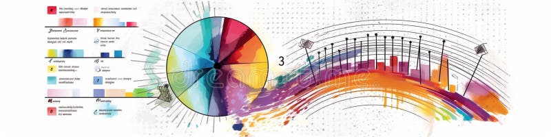Data visualization charts diagrams, vibrantly illustration with white background vector illustration