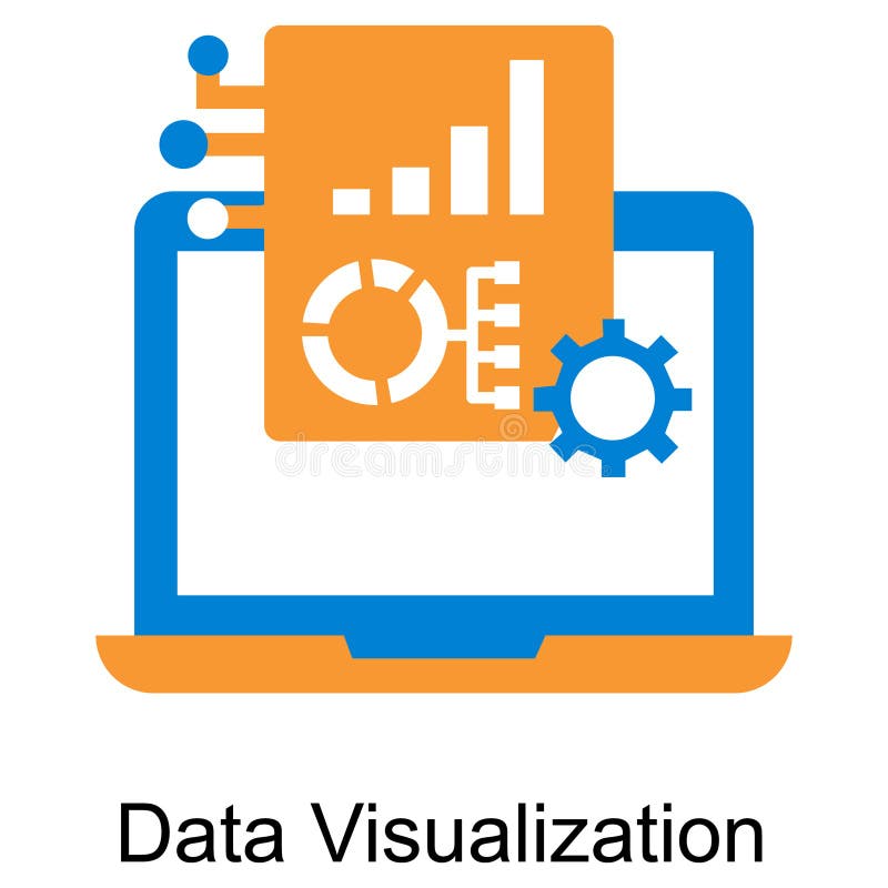 Data Visualization Icon. Vector Design royalty free illustration