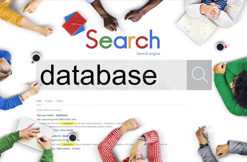 Concept de rețea de backup pentru date bază de date vector illustration