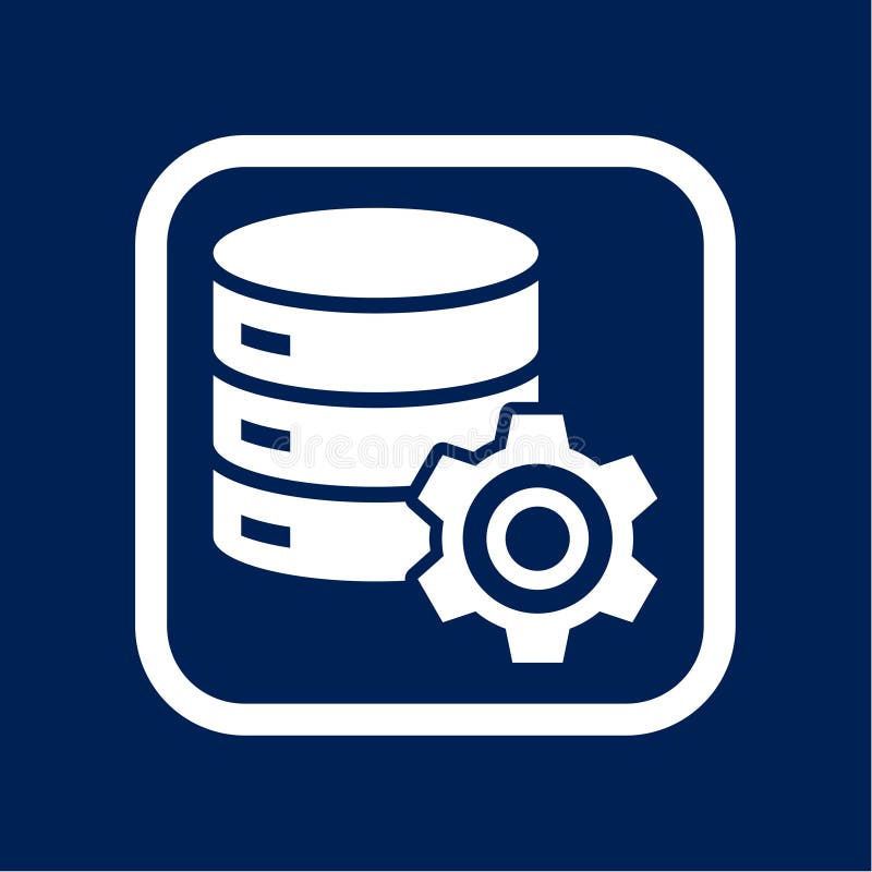 Database Icons - Illustration royalty free illustration Database Icons - Illustration royalty free illustration
