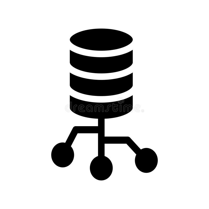Database Add Glyphs Icon . Elements for Mobile Concept and Web Apps ...