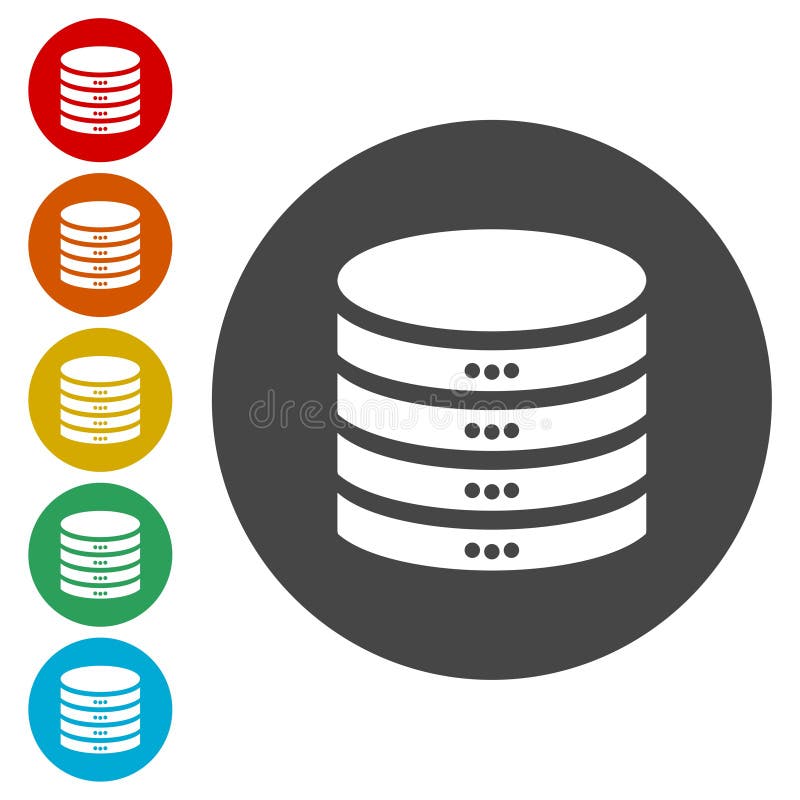 Database sign icon, Database Icon stock illustration