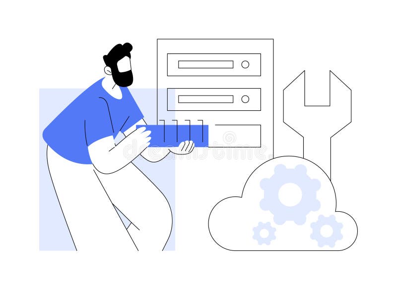 datacenter-technician-isolated-cartoon-vector-illustrations-stock