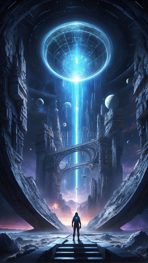 DataEclipse Unleashed: QuantumQuotient\'s Tomorrow Revelation. AI generate vector illustration