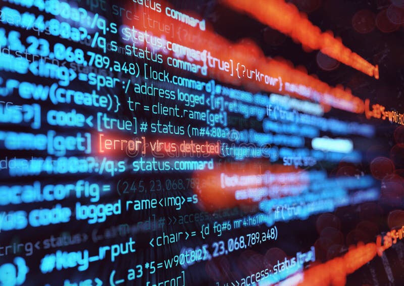Datavirusattackbakgrund vektor illustrationer Datavirusattackbakgrund vektor illustrationer