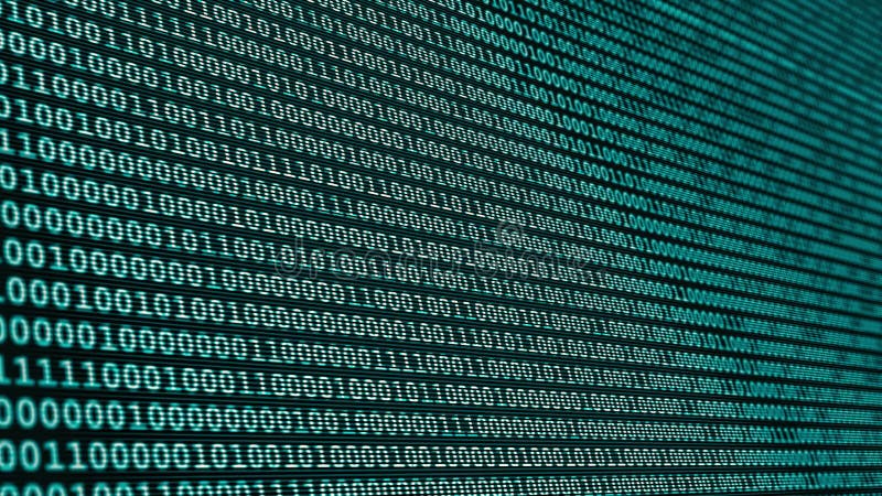 Date binare de cod stock illustration