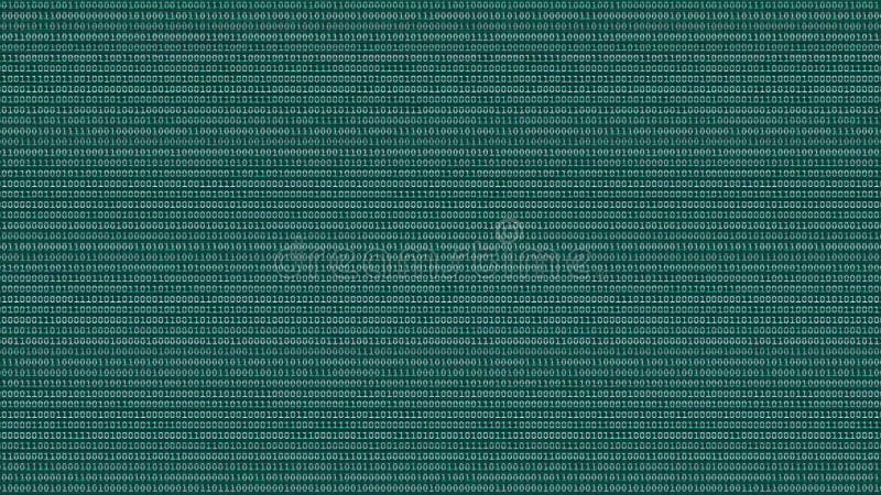 Date binare de cod vector illustration