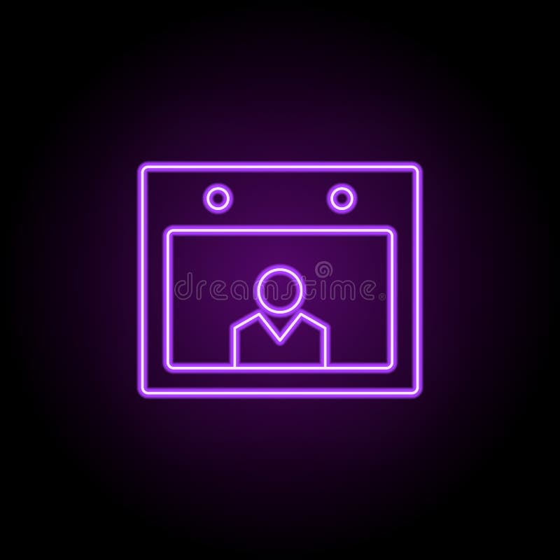 Date Of Birth Line Icon Elements Of Web In Neon Style Icons Simple Icon For Websites Web Design Mobile App Info Graphics Stock Illustration Illustration Of Page Birth