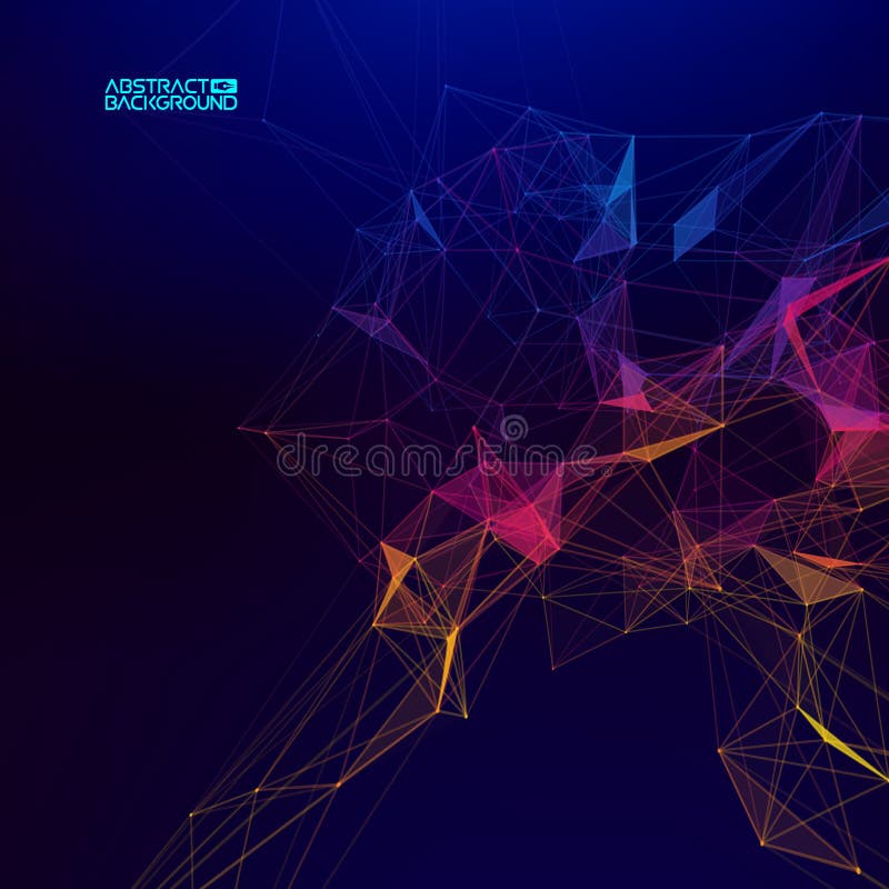 Date colorate abstracte infografice. flux de culori de sortare a datelor. fond vectorial PLEXUS abstract bigdata. stock illustration