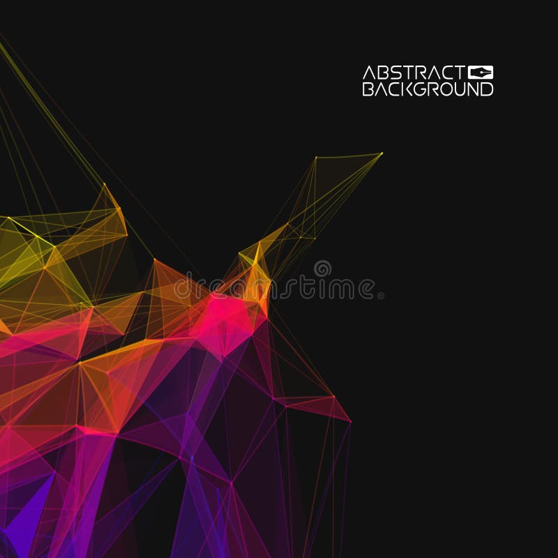 Date colorate abstracte infografice. flux de culori de sortare a datelor. fond vectorial PLEXUS abstract bigdata. stock illustration