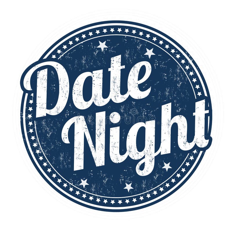 Handwritten lettering date night Royalty Free Vector Image