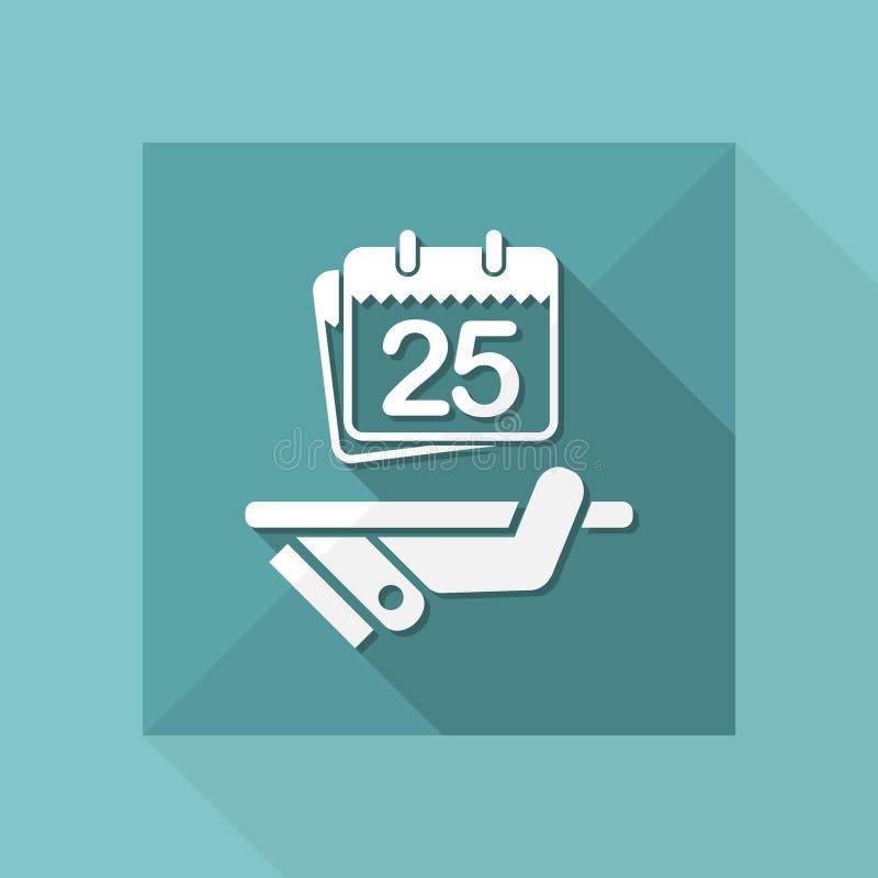 Date planner icon stock illustration