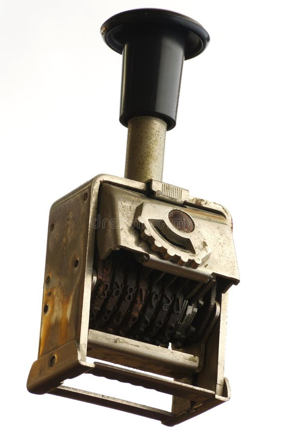 Date stamp old stock image. Image of isolated, stamper 49964865