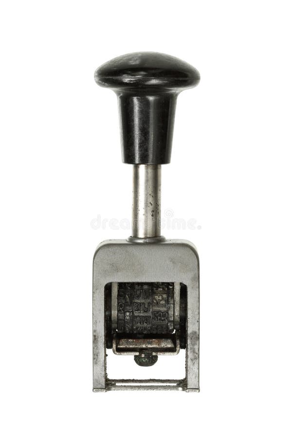 Old date stamper stock photo. Image of retro, date, number 35323146