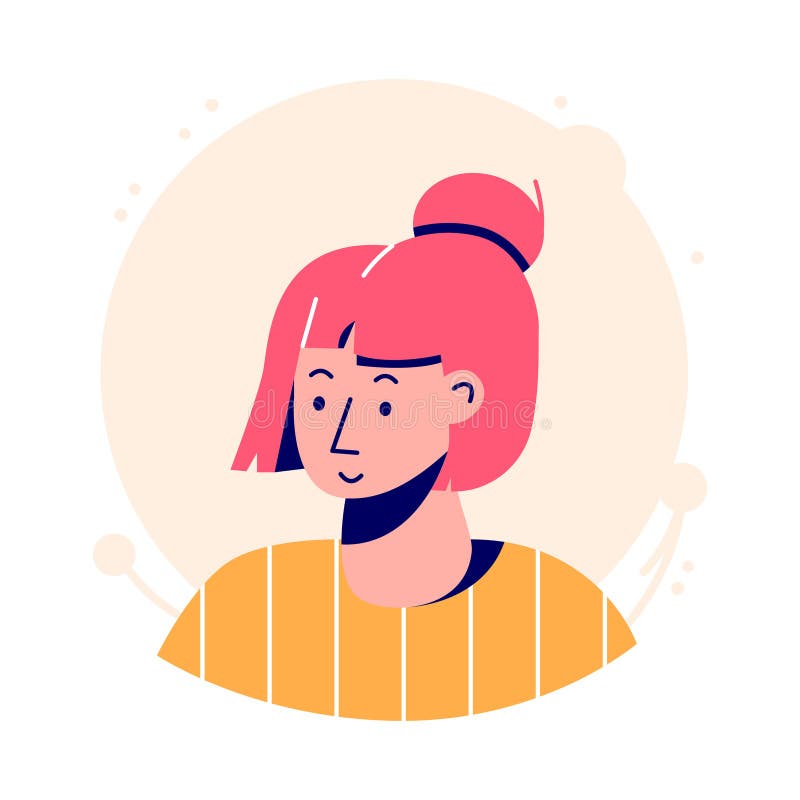 Date un'occhiata a questa meravigliosa icona dell'avatar femminile illustrazione vettoriale
