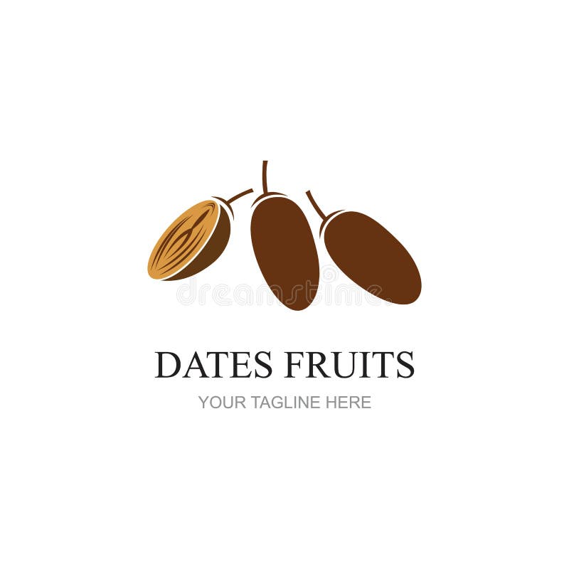 Dates Fruits for Creating Brand Products Design Vector Illustration Stock Vector Illustration