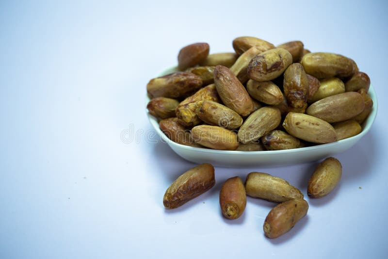 Nigeria Local Dates Isolated With White Background Stock Image Image