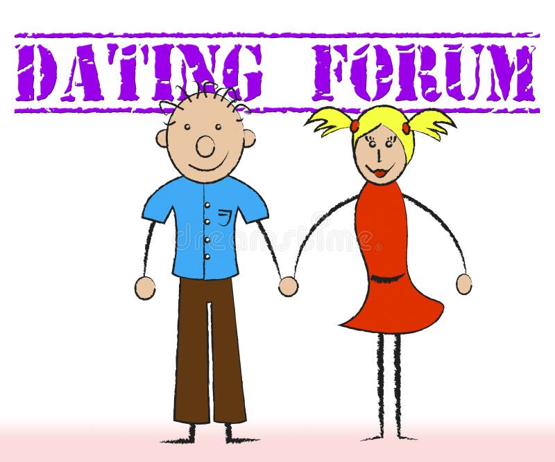 Dating Forum Shows Group Discussion and Sweethearts Stock Illustration -  Illustration of online, community: 76586054