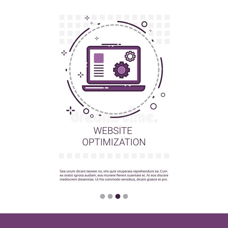 Dator för utveckling för rengöringsdukOptimizationprogramvara som programmerar apparatteknologibanret med kopieringsutrymme vektor illustrationer Dator för utveckling för rengöringsdukOptimizationprogramvara som programmerar apparatteknologibanret med kopieringsutrymme vektor illustrationer
