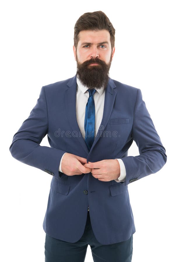 Datore di lavoro serio uomo brutale del capo isolato su bianco Uomo d'affari barbuto in vestito convenzionale Vita dell'ufficio d fotografia stock libera da diritti Datore di lavoro serio uomo brutale del capo isolato su bianco Uomo d'affari barbuto in vestito convenzionale Vita dell'ufficio d fotografia stock libera da diritti