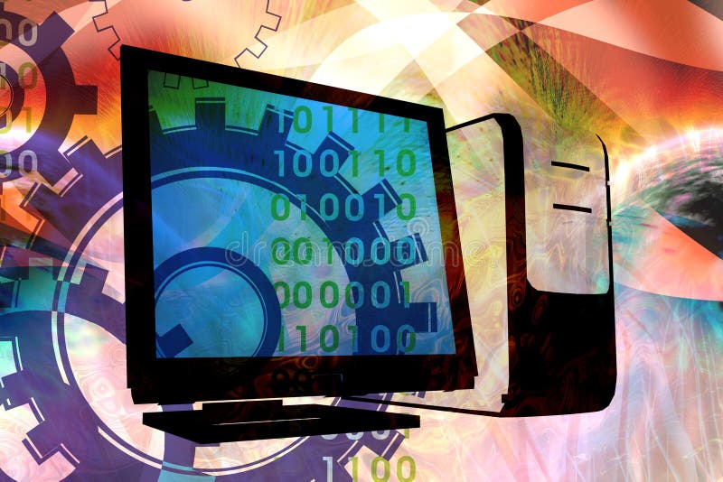 Datormixteknologi vektor illustrationer