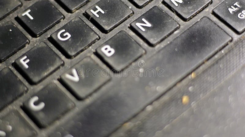 Datortangentbordet är platsen av många farliga bakterier arkivfoton Datortangentbordet är platsen av många farliga bakterier arkivfoton