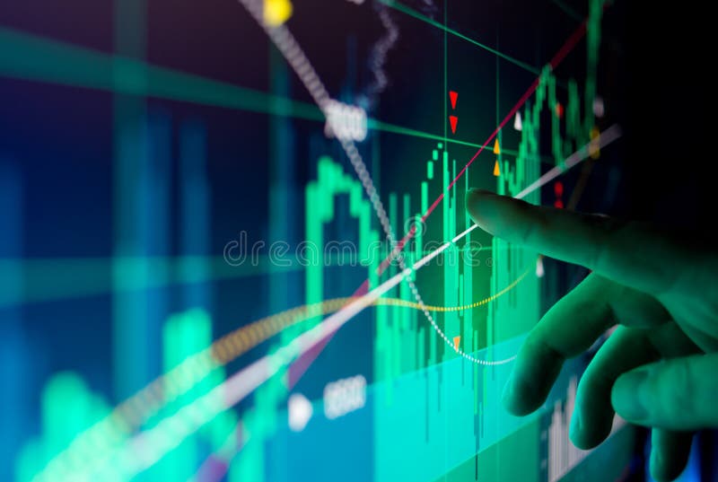 Datos financieros del mercado de acción fotos de archivo libres de regalías