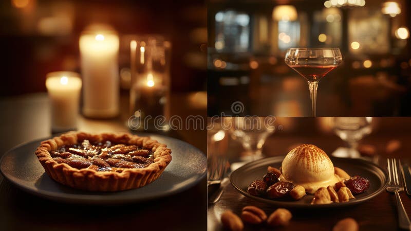 Datum oder Fruchttort traditionelles marokkanisches Rezept süße Dessert in einer modernen Fusion Interpretation international lizenzfreie stockbilder
