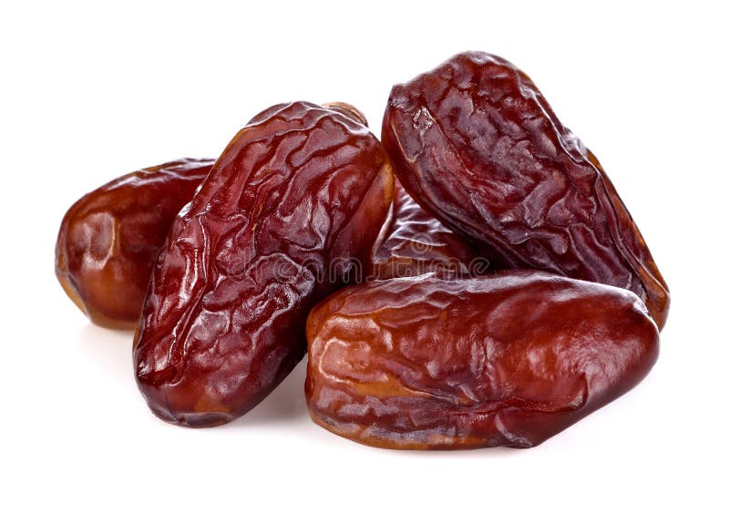 Datums-Palmenfrucht lokalisiert auf Wei? lizenzfreie stockfotografie