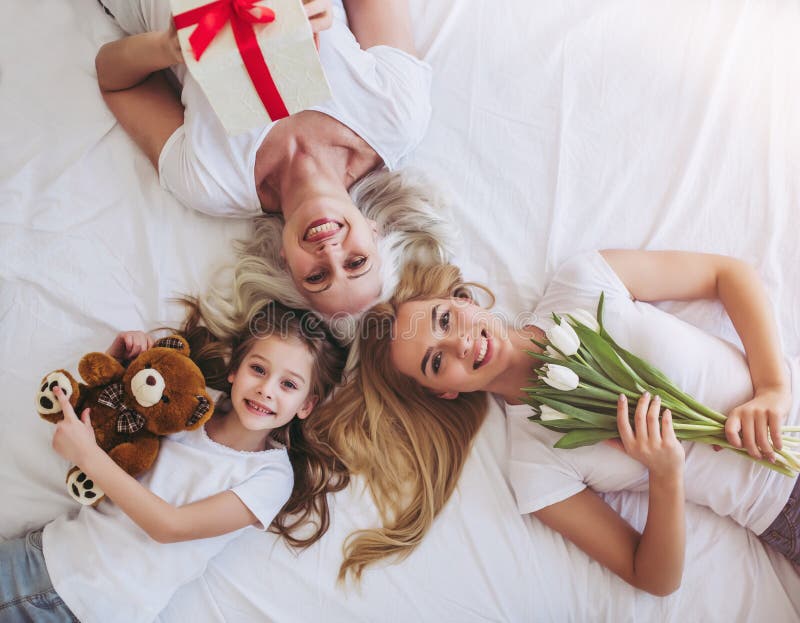 Daughter, mother and grandmother at home royalty free stock image Daughter, mother and grandmother at home royalty free stock image